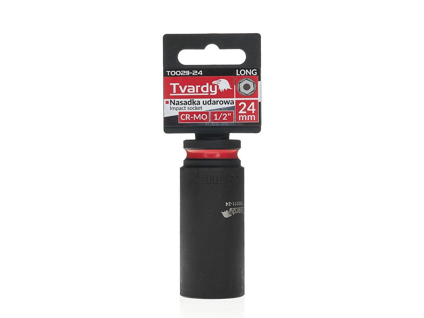Deep impact socket 1/2" 6PT 24 mm CR-MO