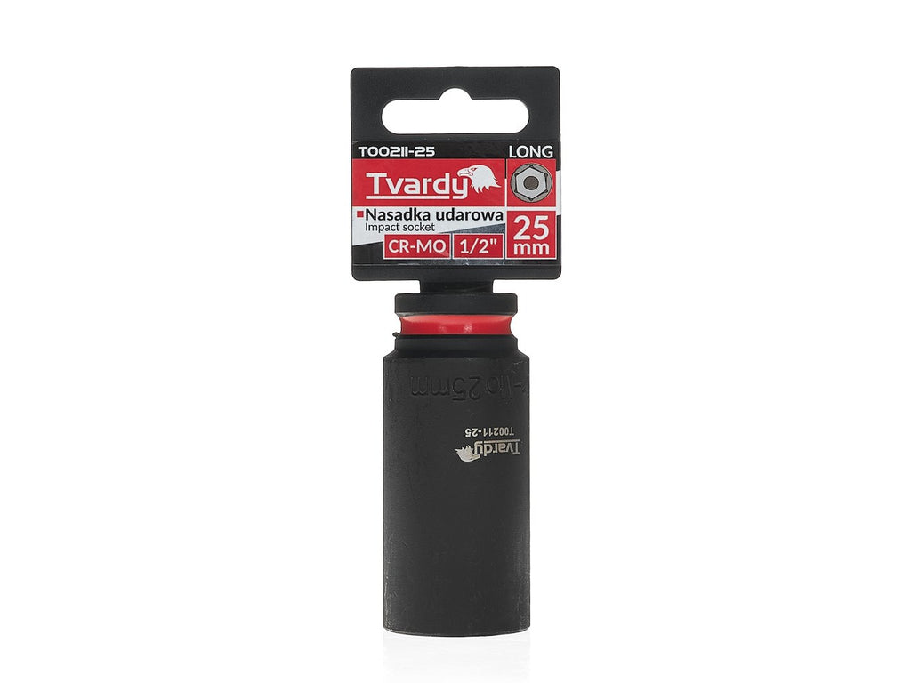 Deep impact socket 1/2" 6 PT 25 mm CR-MO