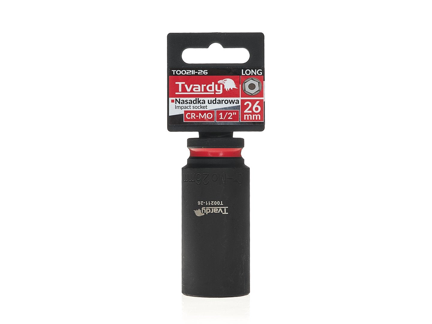 Deep impact socket 1/2" 6PT 26 mm CR-MO