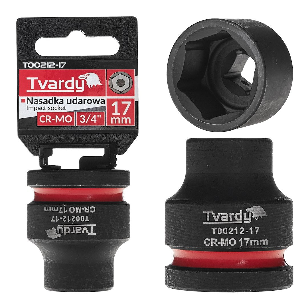 Impact socket 3/4" 6PT 17mm CR-MO