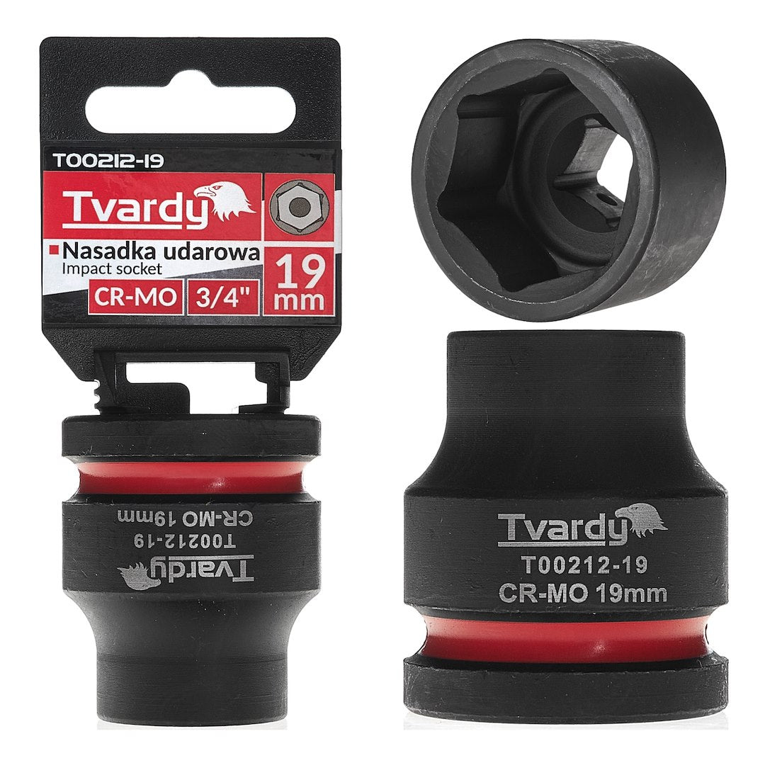 Impact socket 3/4" 6PT 19 mm CR-MO