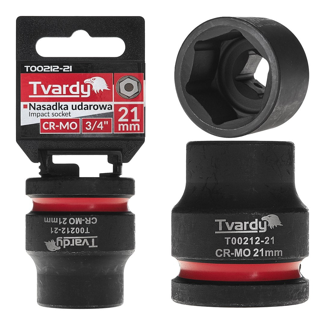 Impact Socket 3/4" 6PT 21 mm CR-MO