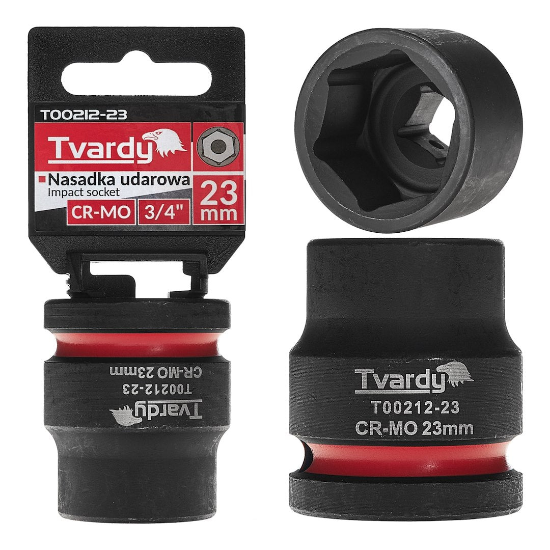 Impact socket 3/4" 6PT 23 mm CR-MO