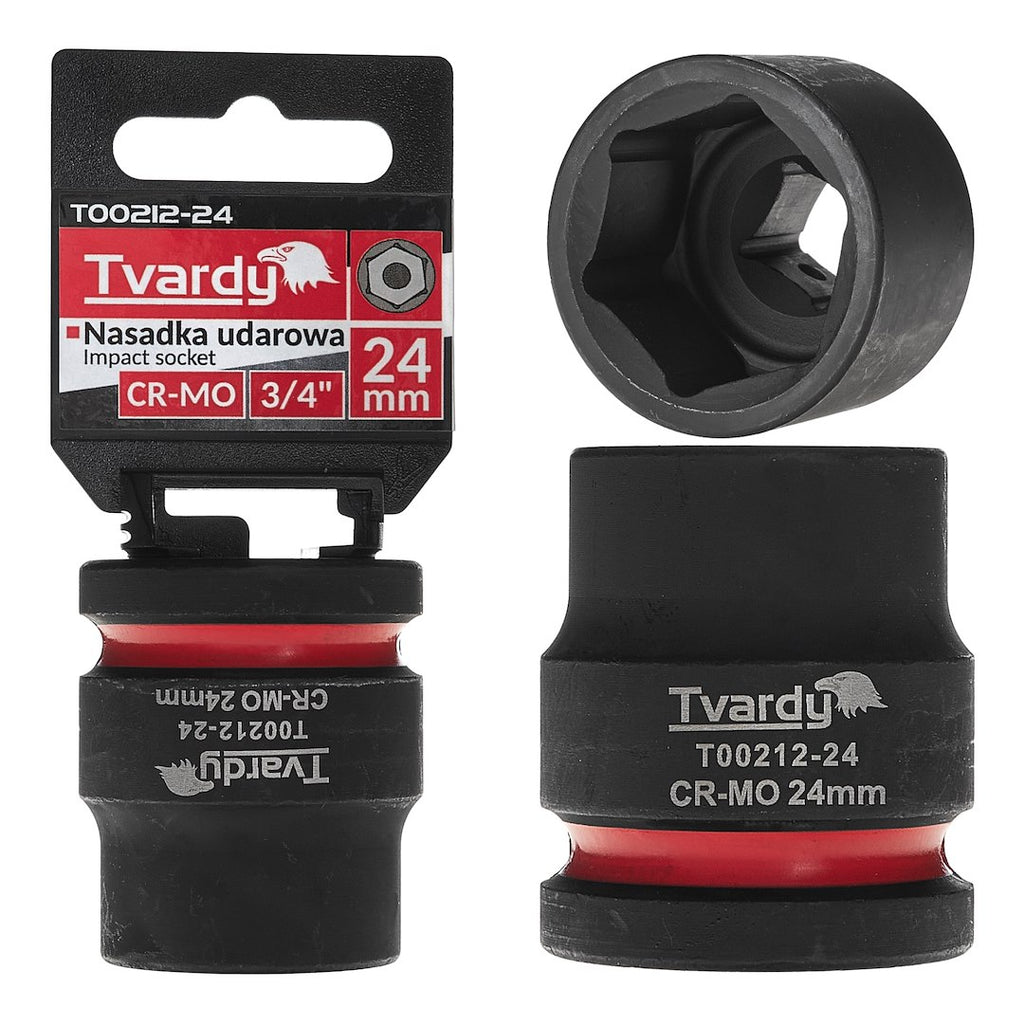 Impact socket 3/4" 6PT 24 mm CR-MO