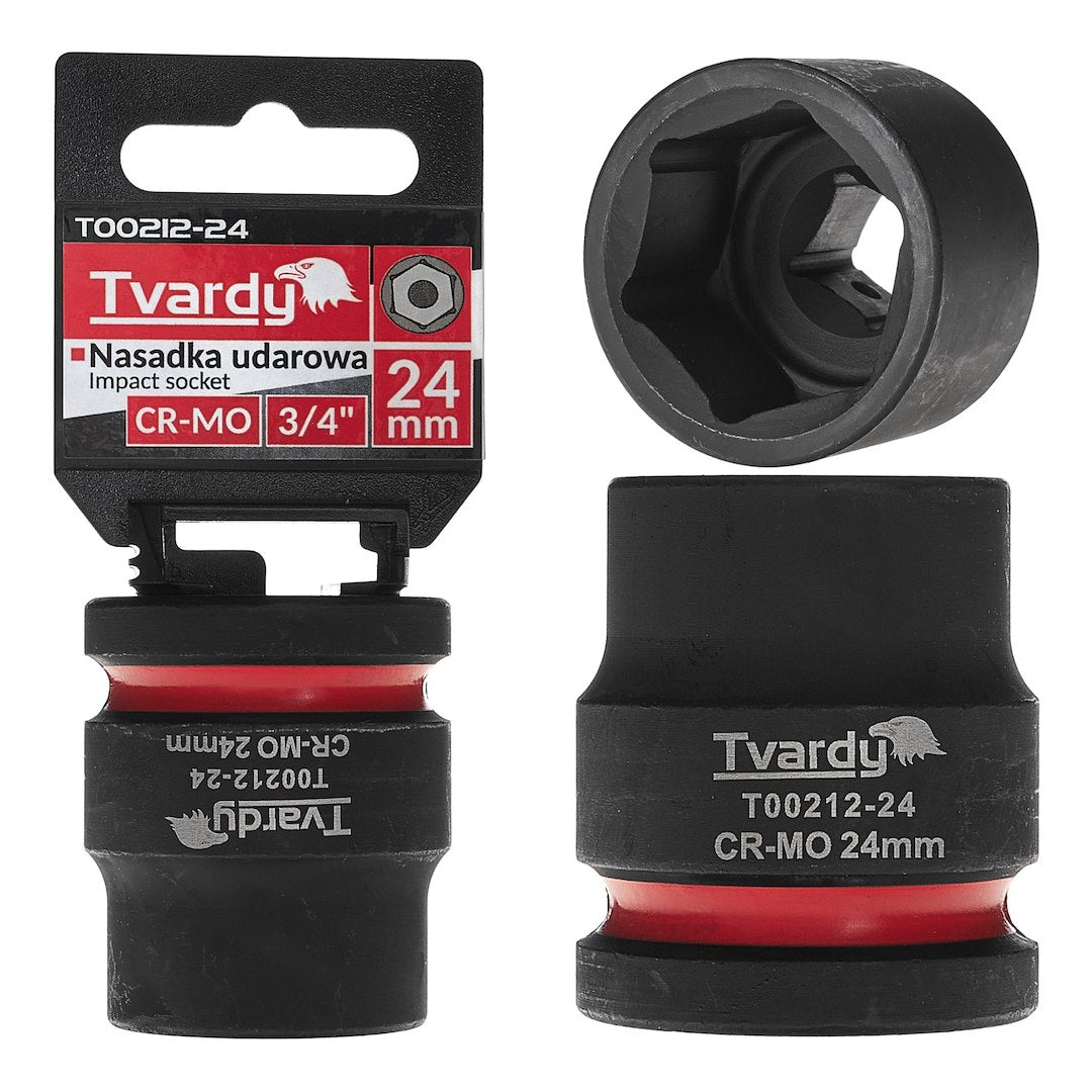 Impact socket 3/4" 6PT 24 mm CR-MO