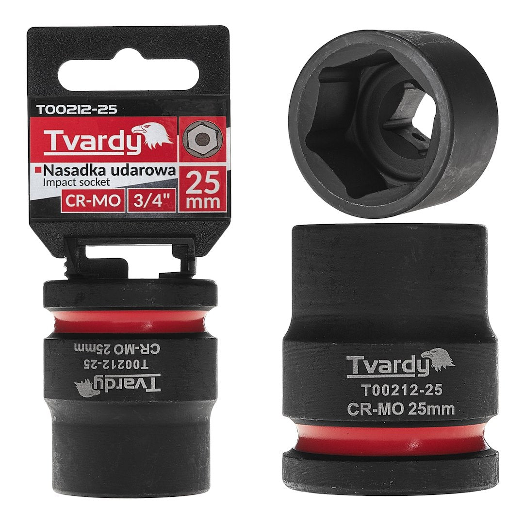 Impact socket 3/4" 6PT 25 mm CR-MO