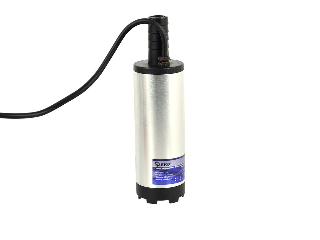 12V Submersible Transfer Pump for Diesel, Water and Oil — 37 mm, with 3 m Hose