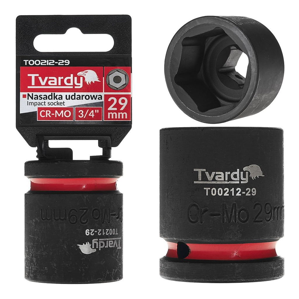 Impact socket 3/4" 6PT 29 mm CR-MO