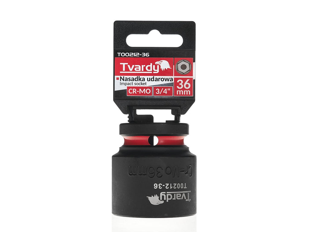 Impact socket 3/4" 6-pt 36 mm CR-MO