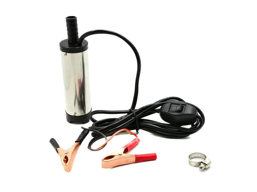 12 V Submersible Transfer Pump for Diesel, Water and Light Oil, 37 mm