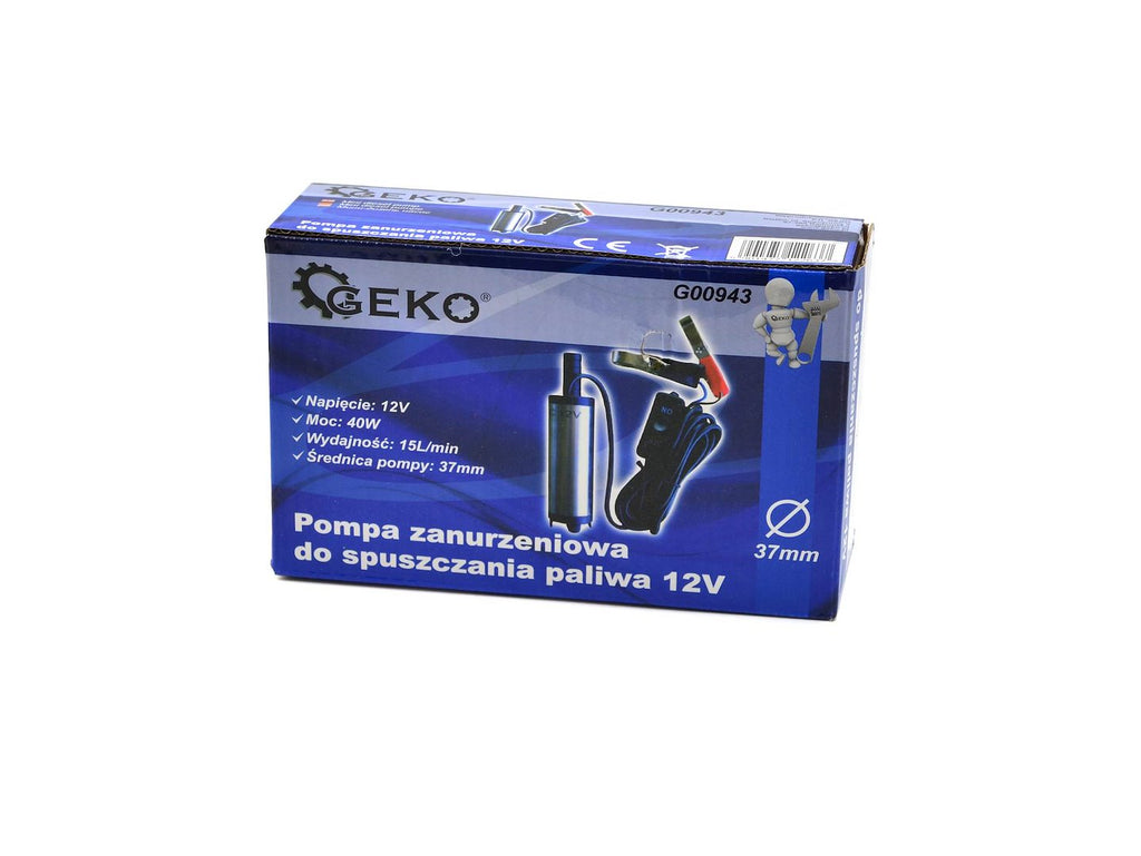 12 V Submersible Transfer Pump for Diesel, Water and Light Oil, 37 mm