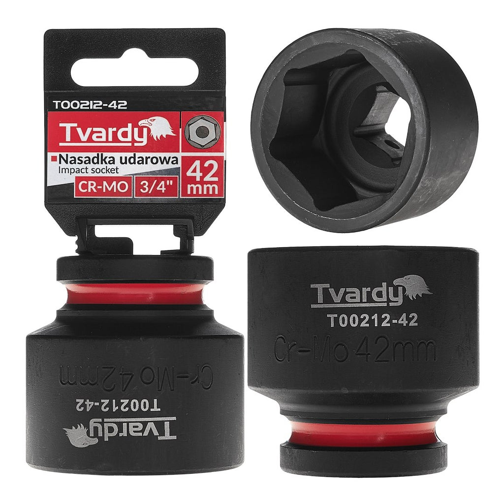 Impact socket 3/4" 6PT 42 mm CR-MO