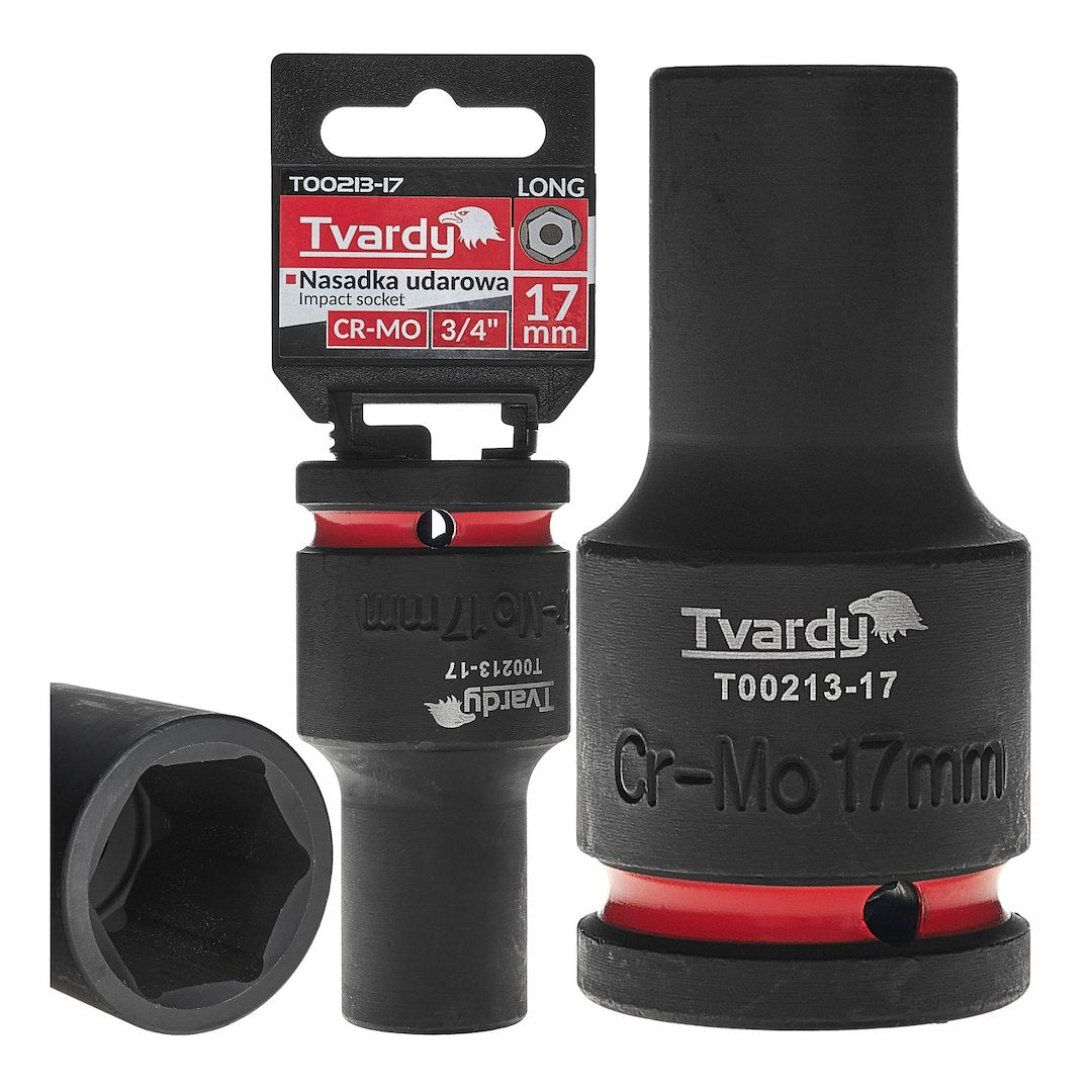 Deep impact socket 3/4" 6PT 17mm CR-MO