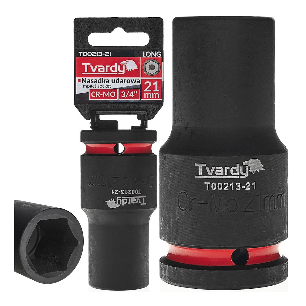 Deep impact socket 3/4" 6PT 21 mm CR-MO