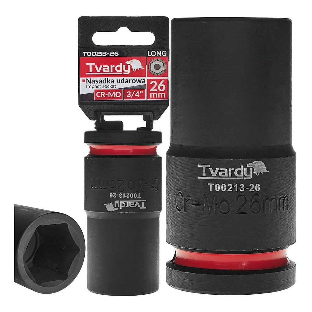 Deep impact socket 3/4" 6PT 26 mm CR-MO