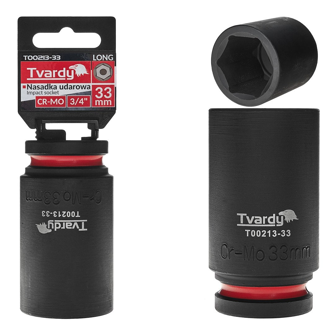 Deep impact socket 3/4" 6PT 33 mm CR-MO