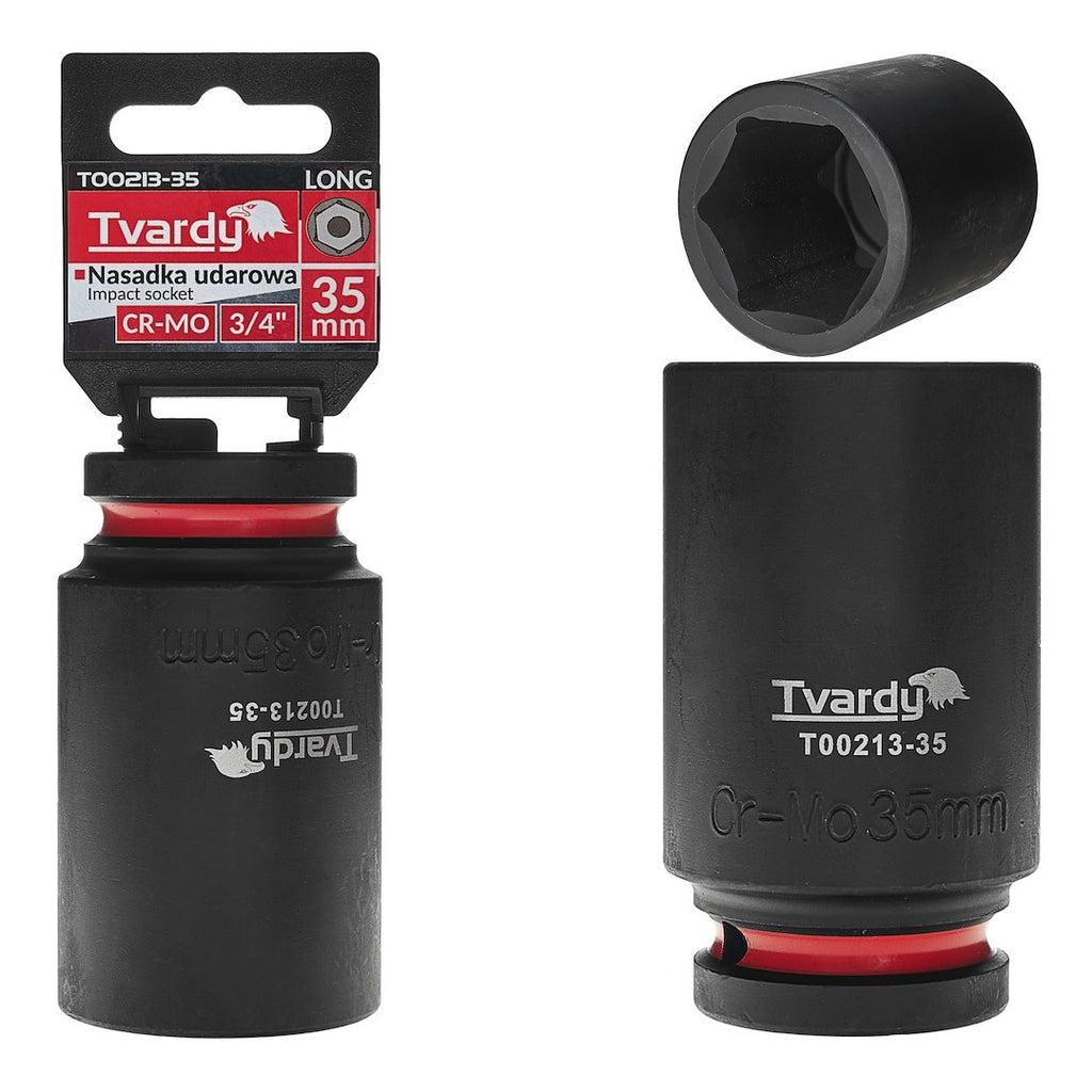 Deep impact socket 3/4" 6PT 35 mm CR-MO