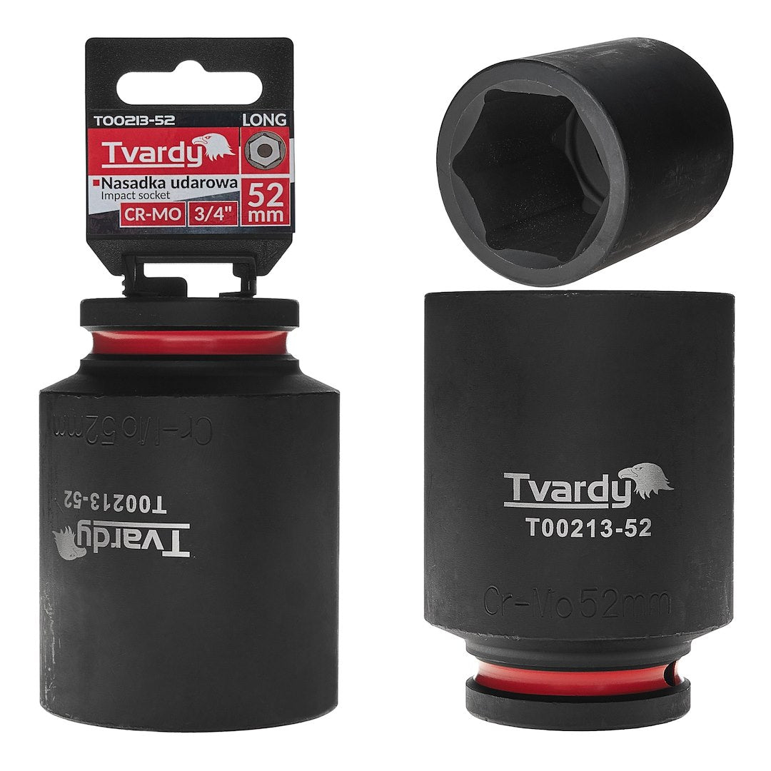 Deep impact socket 3/4" 6PT 52 mm CR-MO