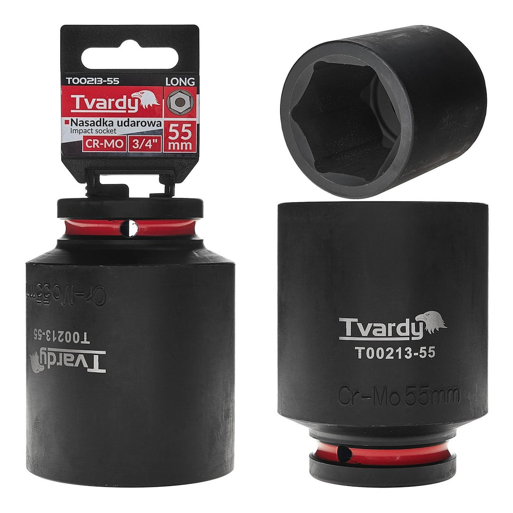 Deep impact socket 3/4" 6PT 55 mm CR-MO