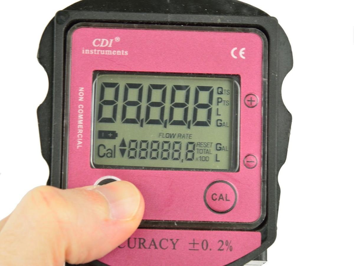 Fuel Nozzle with LCD Digital Flow Meter