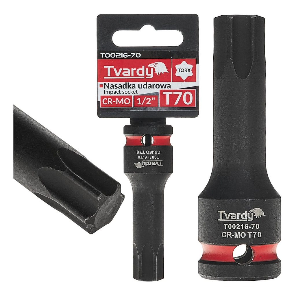 Torx impact socket 1/2" T70 CR-MO