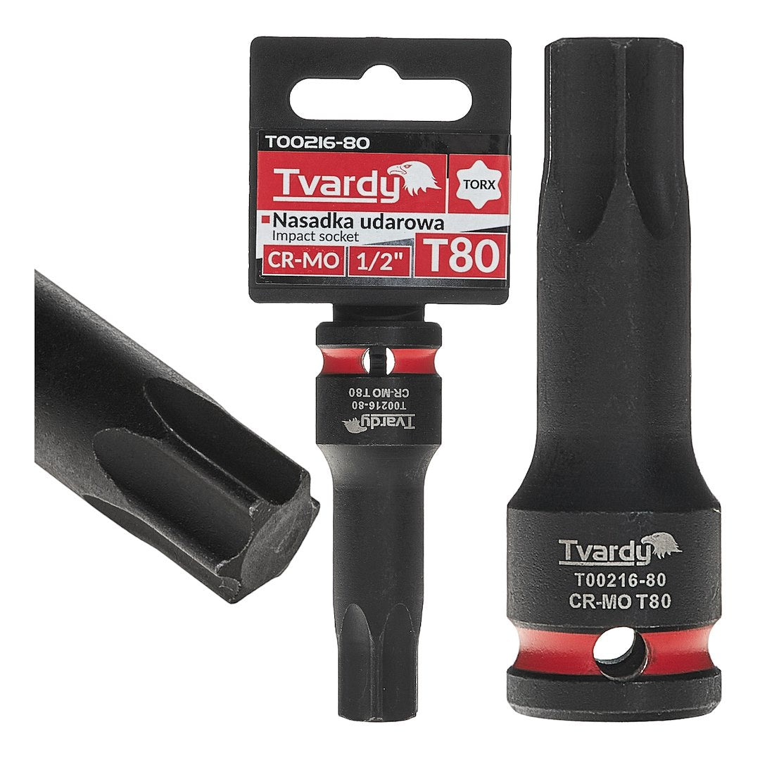 TORX Impact Socket 1/2" T80 CR-MO