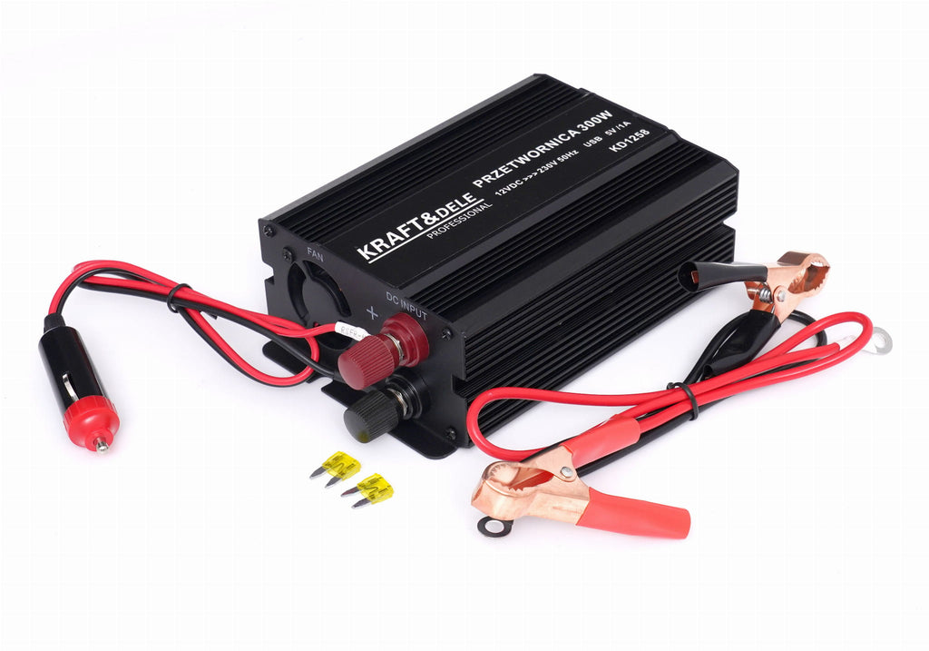 12V kuni 230V inverter 300W / 600W modifitseeritud siinuslaine KD1258 (VB9)