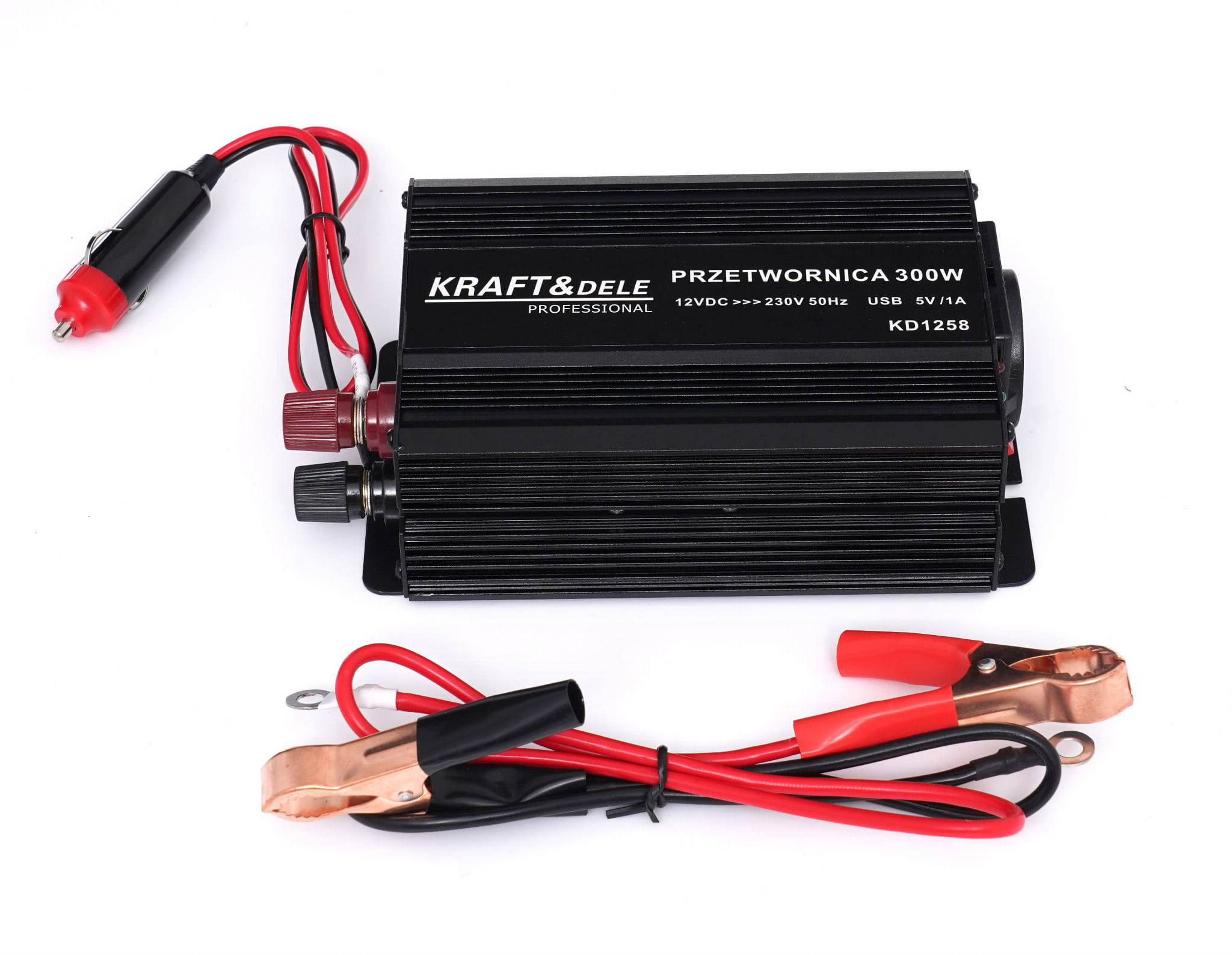 12V kuni 230V inverter 300W / 600W modifitseeritud siinuslaine KD1258 (VB9)
