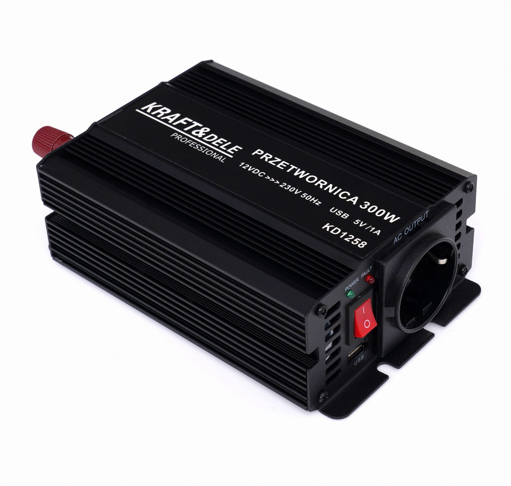 12V kuni 230V inverter 300W / 600W modifitseeritud siinuslaine KD1258 (VB9)