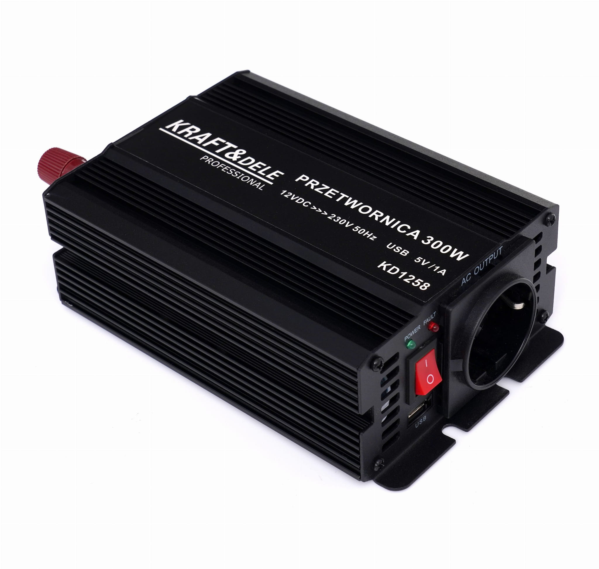 12V kuni 230V inverter 300W / 600W modifitseeritud siinuslaine KD1258 (VB9)