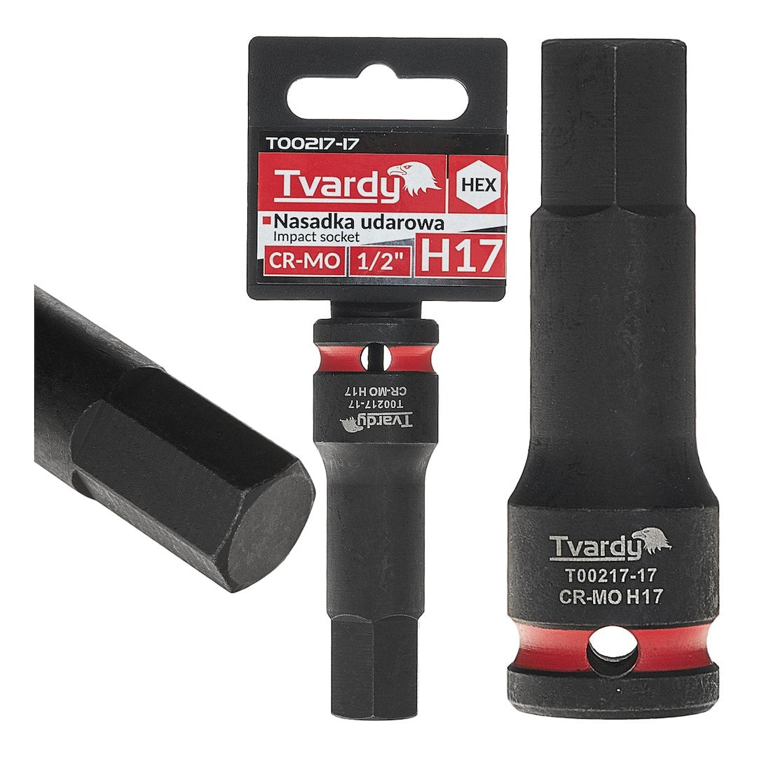 HEX Impact Socket 1/2" H17 CR-MO