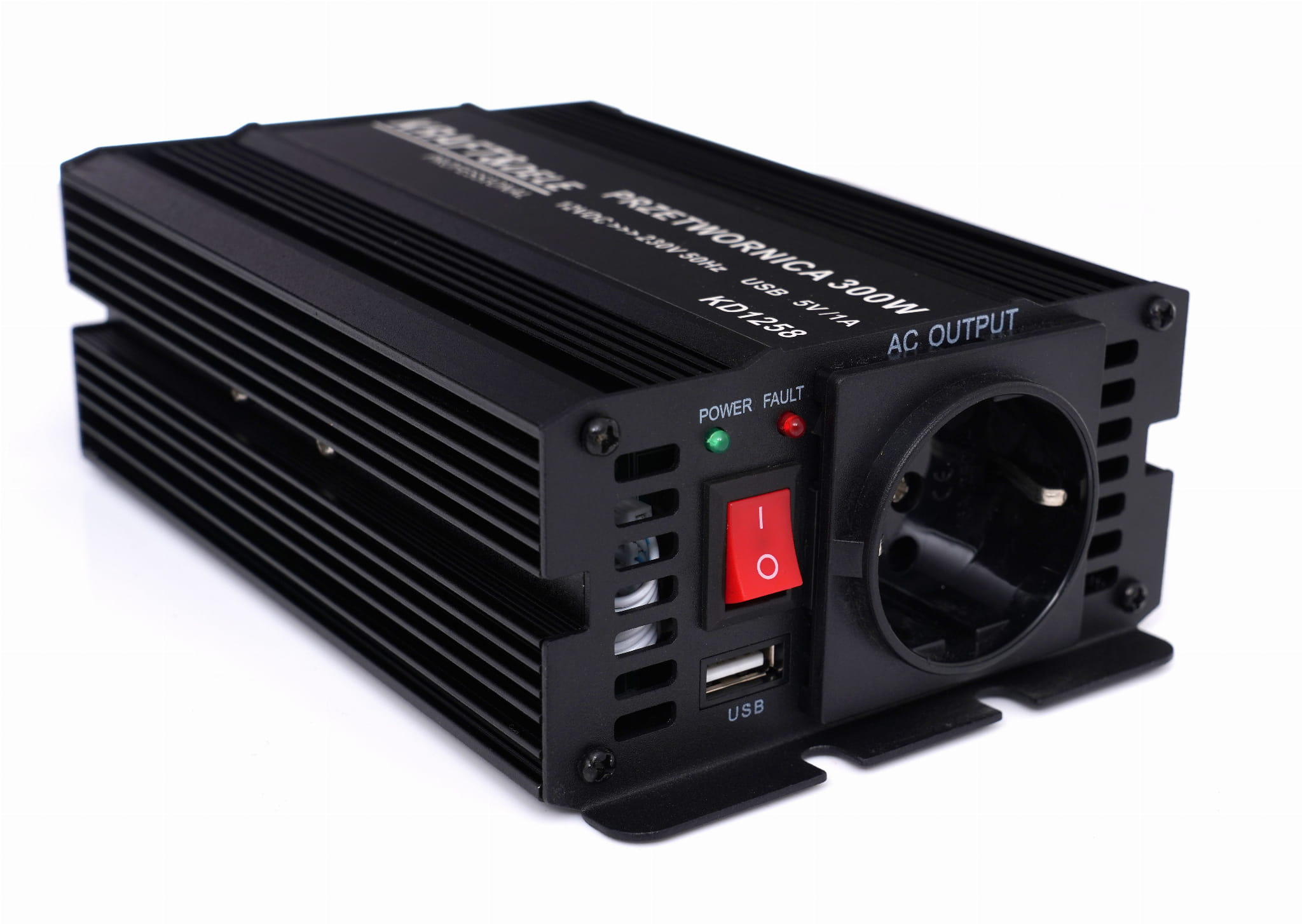 12V kuni 230V inverter 300W / 600W modifitseeritud siinuslaine KD1258 (VB9)
