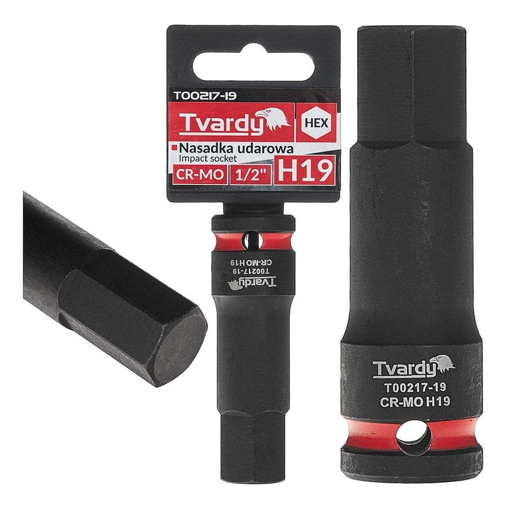 HEX Impact Socket 1/2" H19 CR-MO