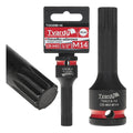 Spline impact socket 1/2" M14 CR-MO