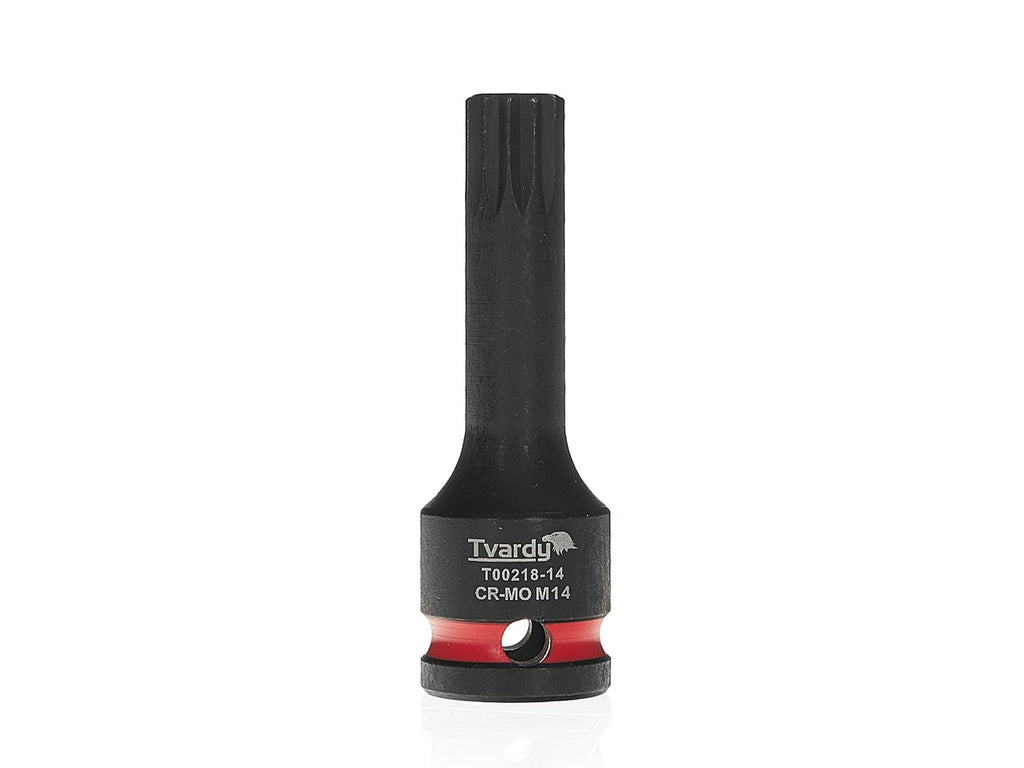 Spline impact socket 1/2" M14 CR-MO
