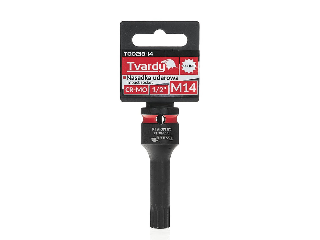 Spline impact socket 1/2" M14 CR-MO