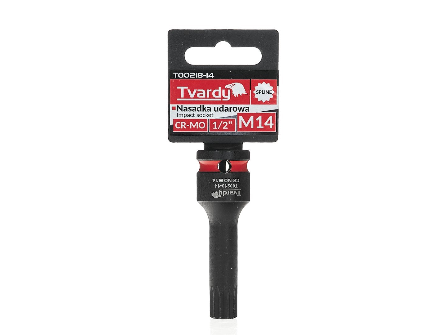 Spline impact socket 1/2" M14 CR-MO