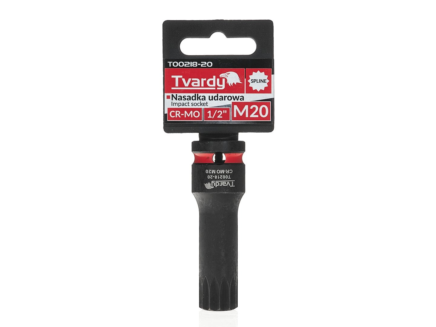 SPLINE Impact Socket 1/2" M20 CR-MO