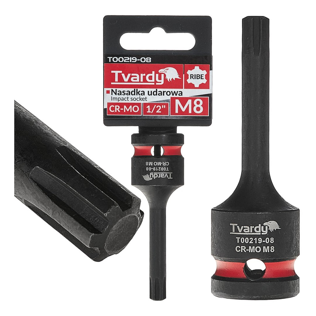 RIBE Impact Socket 1/2" M8 CR-MO