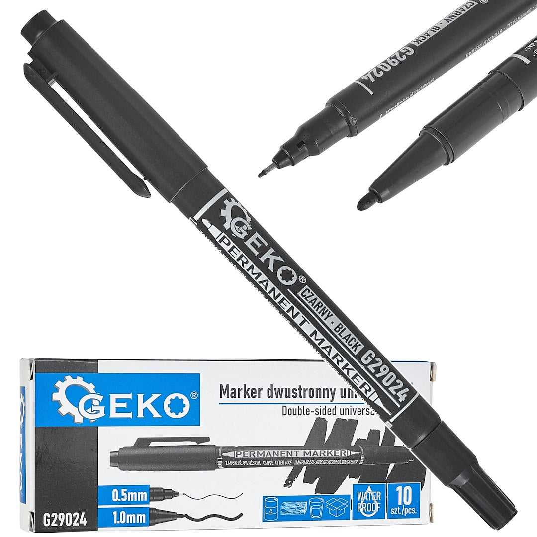 Double-sided Waterproof Universal Marker – Pack of 10