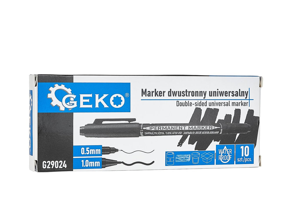 Double-sided Waterproof Universal Marker – Pack of 10