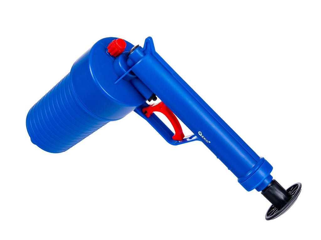 Compressed air pipe cleaning gun