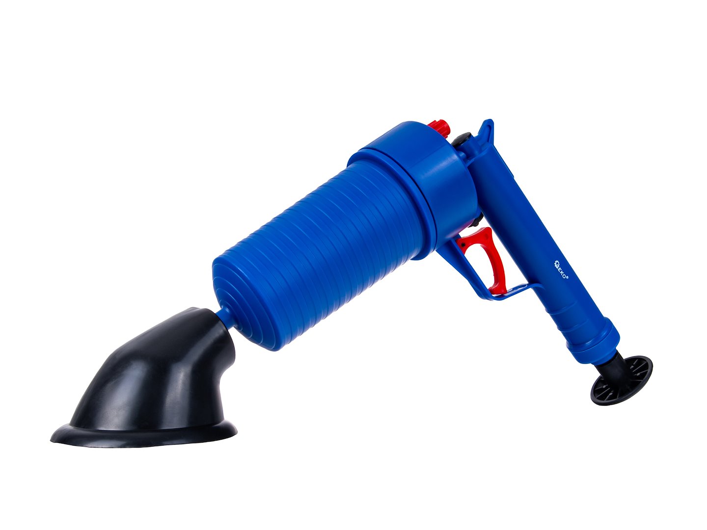 Compressed air pipe cleaning gun