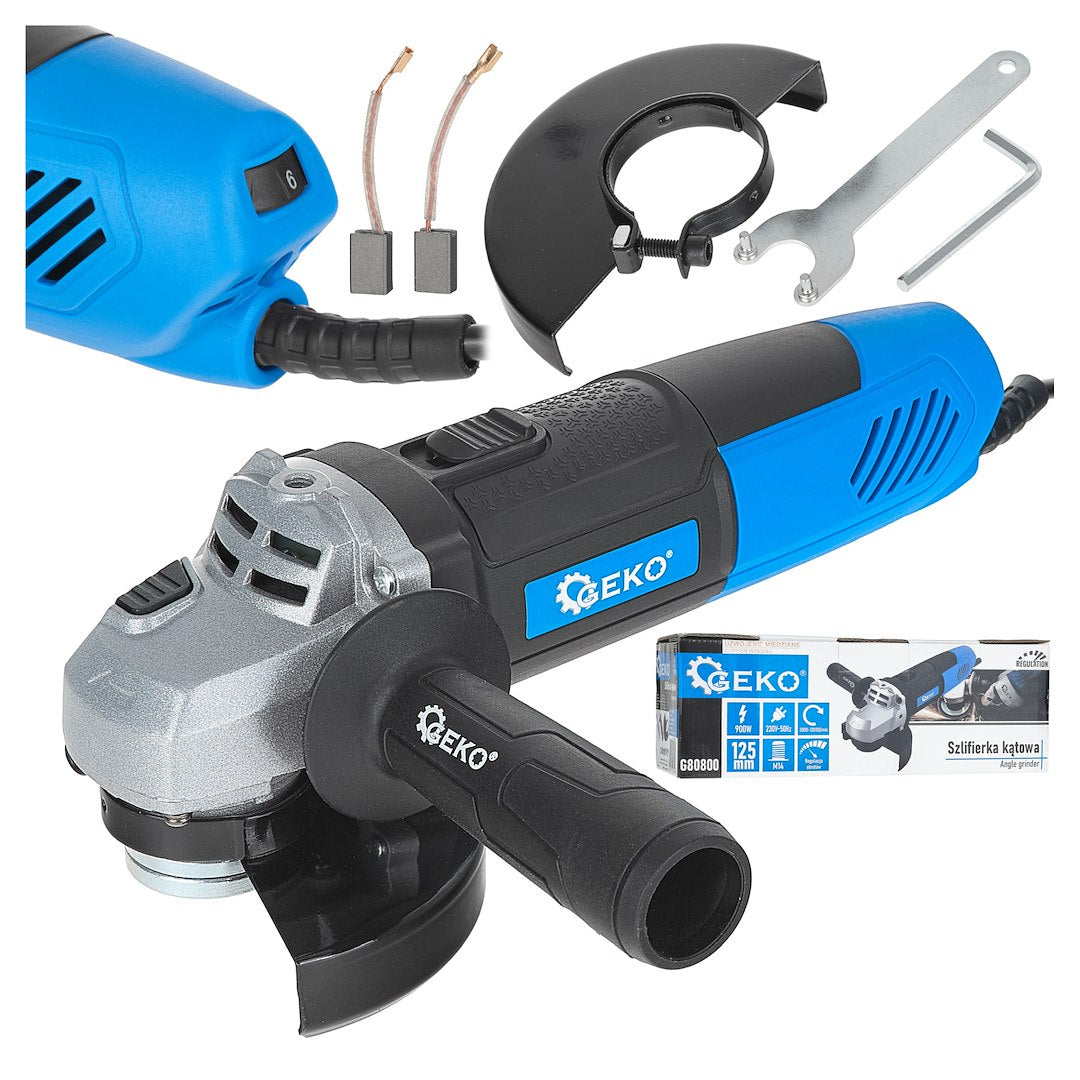 Angle Grinder 125 mm, 900 W, with Power Adjustment