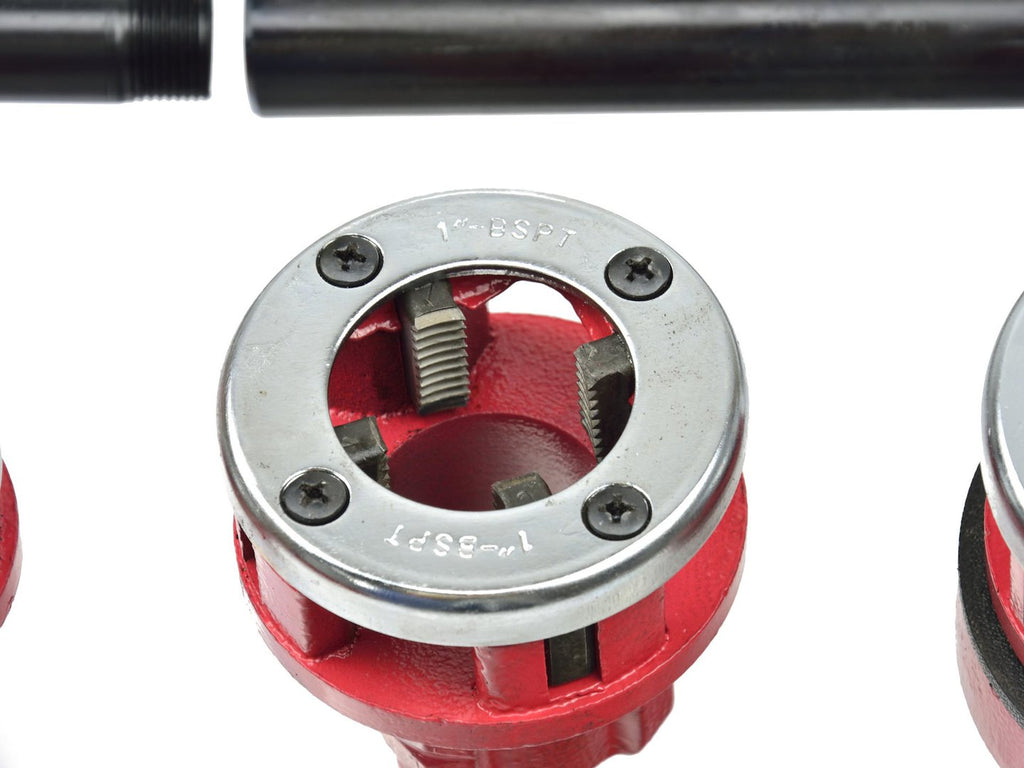 Ratchet Pipe Threading Set, 4 pcs, 1/2"–1-1/4" BSP