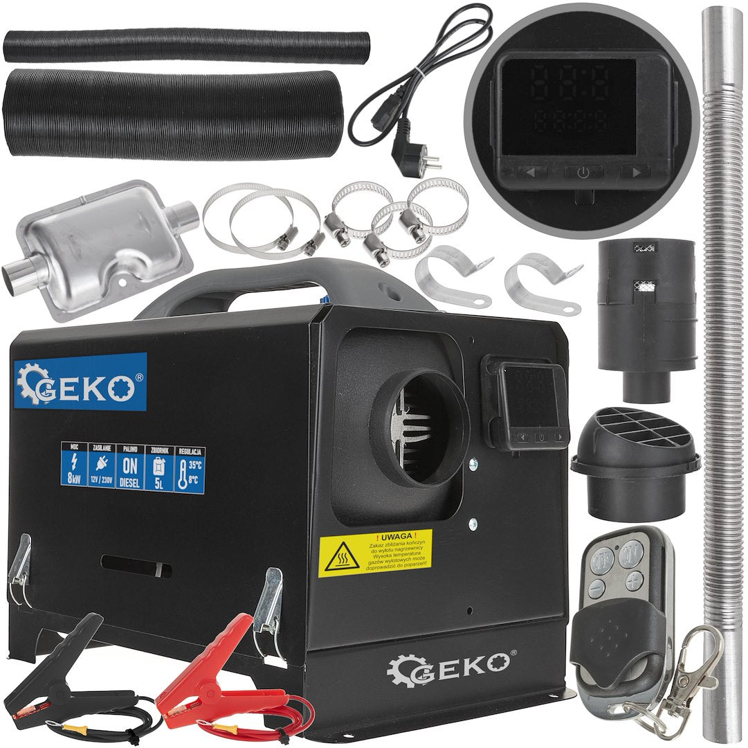 12V/230V Diesel Air Heater 8 kW