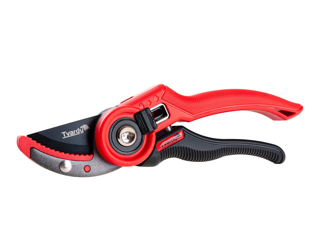 Garden pruner with anvil blade, 210 mm, SK5, PTFE