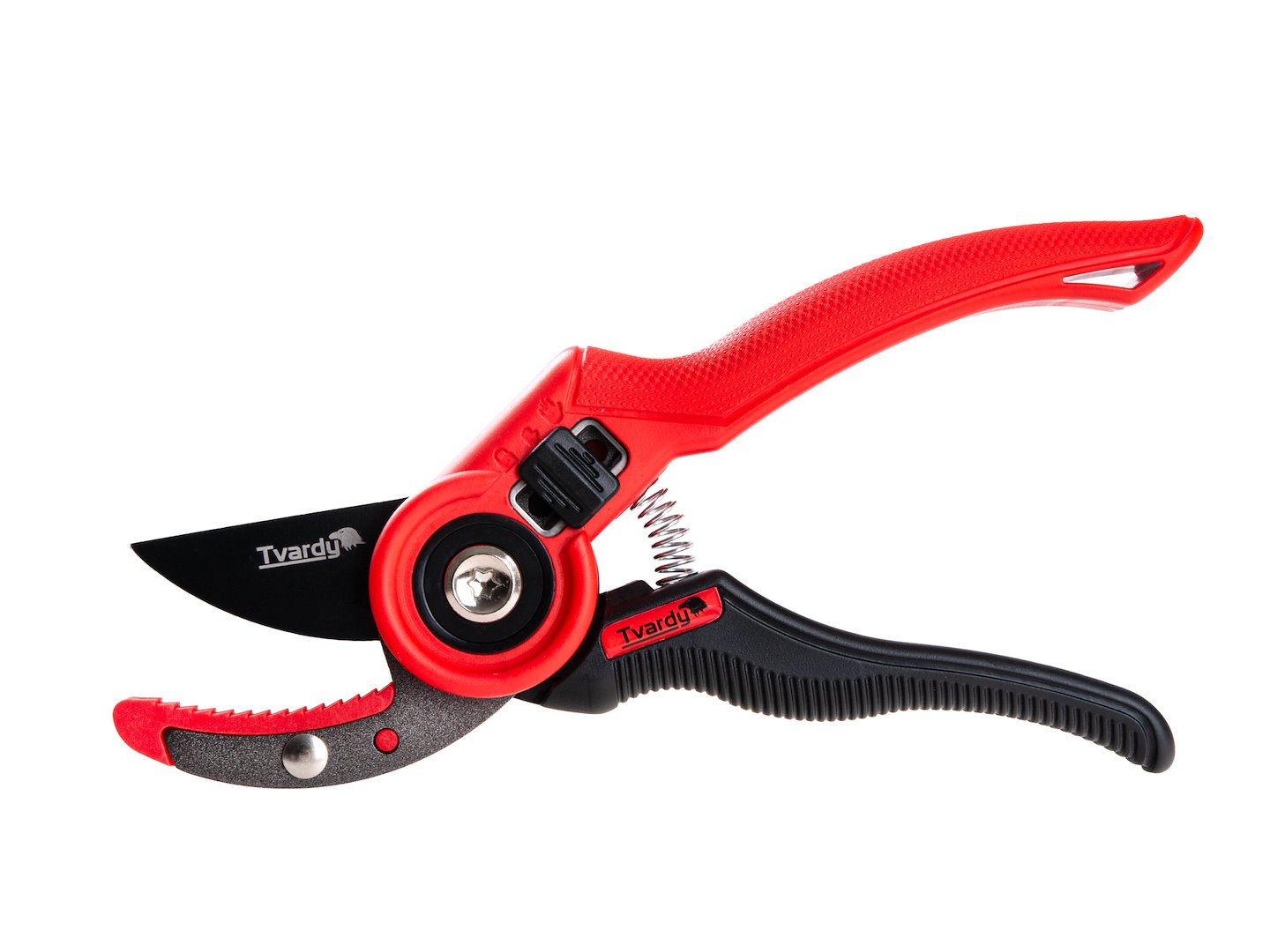 Garden pruner with anvil blade, 210 mm, SK5, PTFE