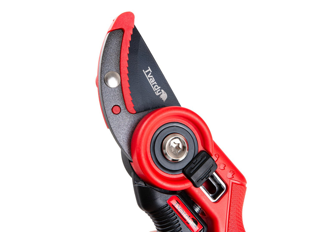 Garden pruner with anvil blade, 210 mm, SK5, PTFE