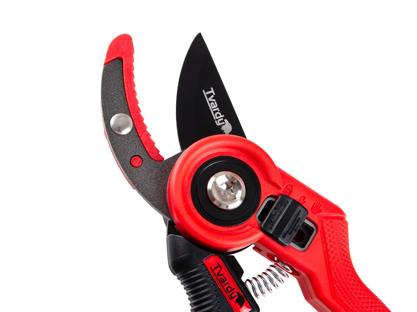 Garden pruner with anvil blade, 210 mm, SK5, PTFE